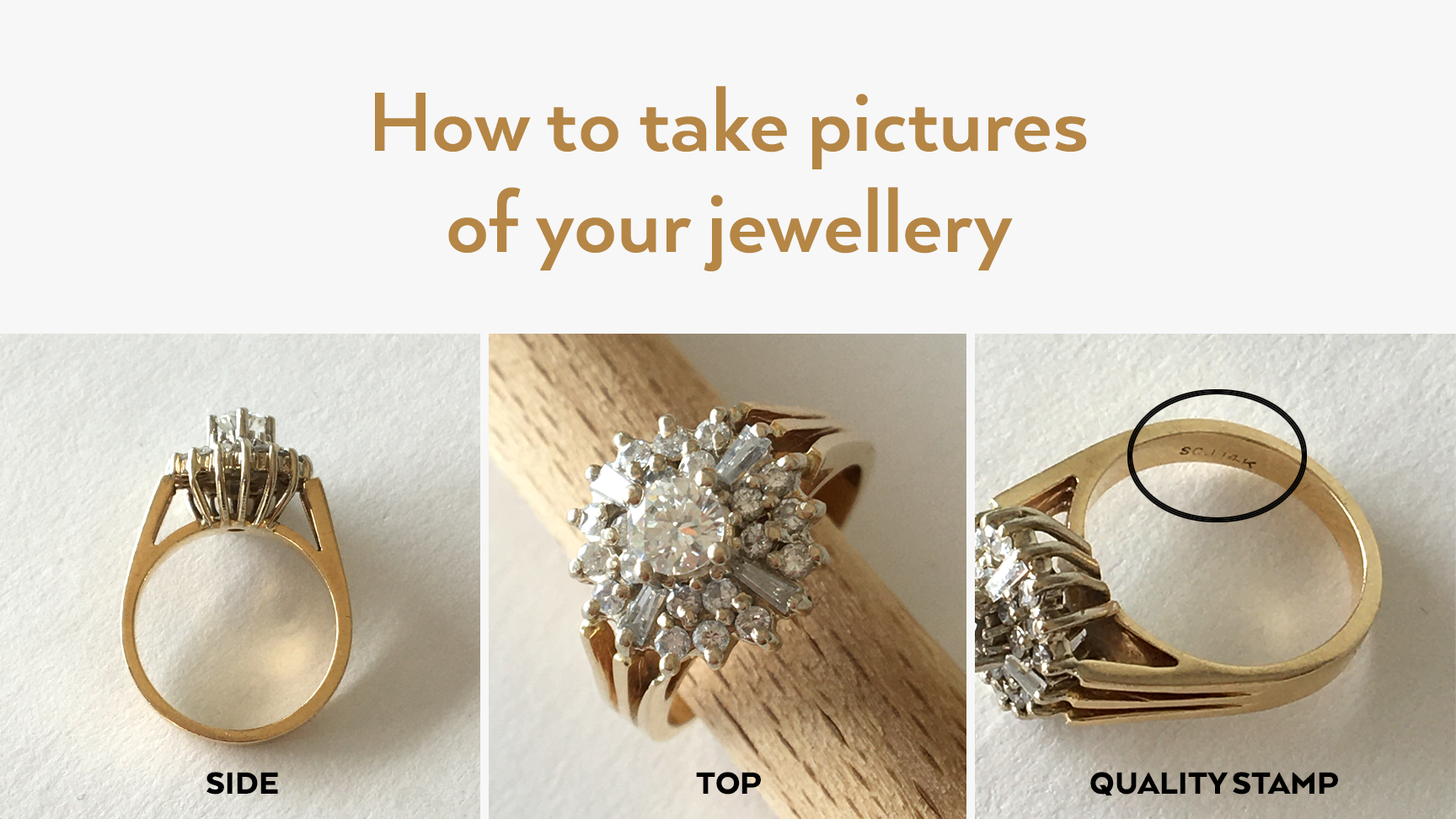 Load video: This video explains how to take pictures of your jewellery.