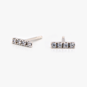 Pavé Line Earrings