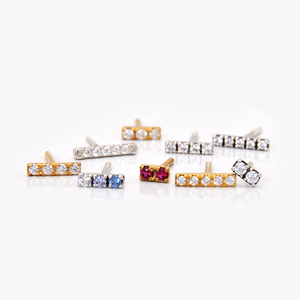 Pavé Line Earrings