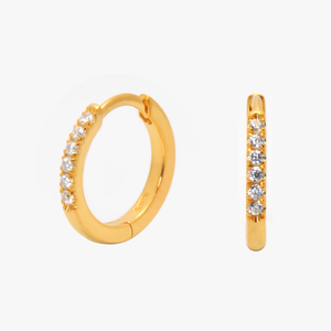 Small Pavé Hoops