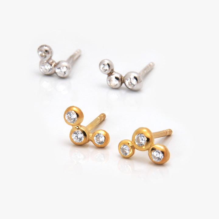Mini Cluster Earrings
