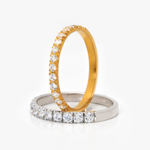 Load image into Gallery viewer, Half-Eternity Pavé Band
